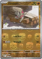 Timburr (Master Ball Pattern) (047/086), Black Bolt — Pokémon card price