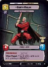 Darth Malak - Covetous Apprentice (Top 8) (21) — card price