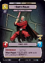 Darth Malak - Covetous Apprentice (Top 4) (22) — card price