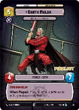 Darth Malak - Covetous Apprentice (Finalist) (23) — card price