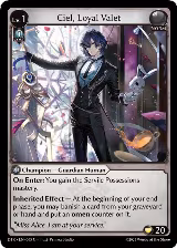 Ciel, Loyal Valet (005) — card price