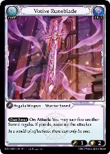 Votive Runeblade (038) — card price