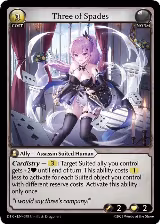 Three of Spades (098) — card price