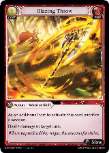 Blazing Throw (110) — card price