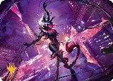 Gwenom, Remorseless Art Card (Gold-Stamped Planeswalker Symbol) (8), Art Series: Marvel's Spider-Man — Magic card price
