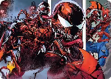 Carnage, Crimson Chaos Art Card (Gold-Stamped Planeswalker Symbol) (47), Art Series: Marvel's Spider-Man — Magic card price