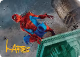 Spiders-Man, Heroic Horde Art Card (Gold-Stamped Signature) (21) — card price