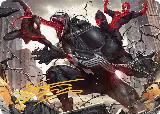 Terrific Team-Up Art Card (Gold-Stamped Signature) (23), Art Series: Marvel's Spider-Man — Magic card price