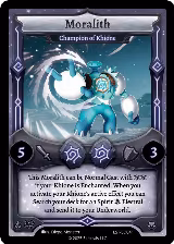 Moralith - Champion of Khione (LST-SD041), Divine Champions: Lifestream Starter Decks — Elestrals card price