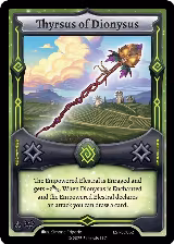 Thyrsus of Dionysus (LST-SD062) — card price