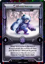 Abominursa - Champion of Khione (Stellar) (LST-R06) — card price