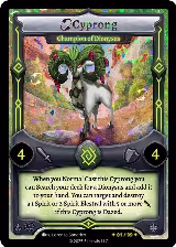 Cyprong - Champion of Dionysus (Serialized) (/99), Divine Champions: Lifestream — Elestrals card price