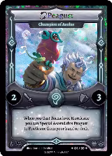 Peagust - Champion of Aeolus (Serialized) (/99), Divine Champions: Lifestream — Elestrals card price