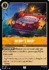 Webby's Diary (31/204) — card price