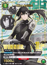 Mina Ashiro (041) (Winner) (UEPR/KJ8-1-041), Union Arena Promotion Cards — Union Arena card price