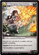 Overpowering Defense (118), Promotional Cards — Grand Archive card price