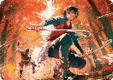 Jet, Rebel Leader Art Card (Gold-Stamped Planeswalker Symbol) (26), Art Series: Avatar: The Last Airbender — Magic card price