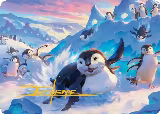 Otter-Penguin Art Card (Gold-Stamped Signature) (4) — card price