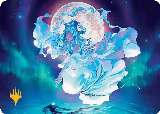 Yue, the Moon Spirit Art Card (Gold-Stamped Planeswalker Symbol) (7), Art Series: Avatar: The Last Airbender — Magic card price