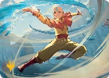 Aang, Swift Savior Art Card (Gold-Stamped Planeswalker Symbol) (20) — card price