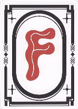 Letter Card - F — card price