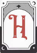 Letter Card - H — card price
