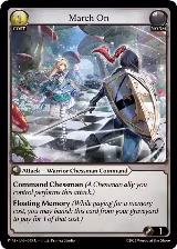 March On (Curio Foil) (045), Phantom Monarchs — Grand Archive card price