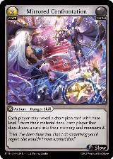 Mirrored Confrontation (Curio Foil) (050) — card price