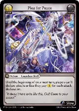 Plea for Peace (Curio Foil) (058) — card price
