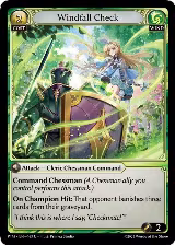 Windfall Check (Curio Foil) (163) — card price