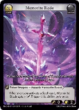 Memorite Blade (021), Merlin Re: Collection, Brilliant Vestige — Grand Archive card price
