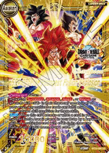 SS4 Son Goku & SS4 Vegeta // SS4 Gogeta, Strongest Fusion Explosion (Champion) (BT25-098), Tournament Promotion Cards — DB Super card price