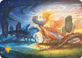 Celestial Reunion Art Card (19/54) (Gold-Stamped Planeswalker Symbol) (19) — card price