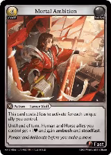 Mortal Ambition (062), Mortal Ambition Alter Edition — Grand Archive card price