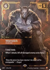 Warwick, Hunter (159a/298), Riftbound Promotional Cards — Riftbound card price