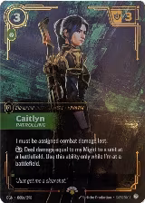 Caitlyn, Patrolling (068a/298) — card price