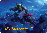 Leonardo, Sewer Samurai Art Card (1/54) (Gold-Stamped Signature) (1) — card price