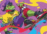 Mondo Gecko Art Card (Gold-Stamped Signature) (26) — card price