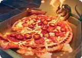Spicy Oatmeal Pizza Art Card (11) — card price