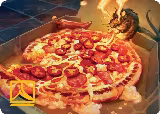 Spicy Oatmeal Pizza Art Card (Gold-Stamped Signature) (11) — card price