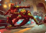 Raph & Mikey, Troublemakers Art Card (17) — card price