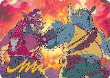Bebop & Rocksteady Art Card (Gold-Stamped Signature) (29) — card price
