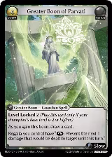 Greater Boon of Parvati (069), Radiant Origins: Pantheon — Grand Archive card price