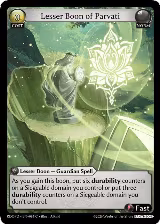 Lesser Boon of Parvati (081), Radiant Origins: Pantheon — Grand Archive card price