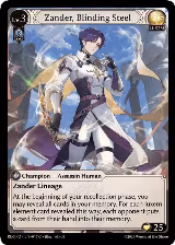 Zander, Blinding Steel (Extended Art) (015), Radiant Origins: Pantheon — Grand Archive card price