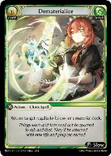 Dematerialize (167), Radiant Origins: Pantheon — Grand Archive card price