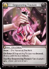 Empowering Tincture (058), Radiant Origins: Pantheon — Grand Archive card price