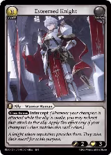 Esteemed Knight (060), Radiant Origins: Pantheon — Grand Archive card price
