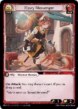 Hasty Messenger (134A) (134A), Radiant Origins: Pantheon — Grand Archive card price