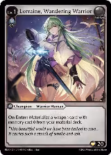 Lorraine, Wandering Warrior (007) — card price